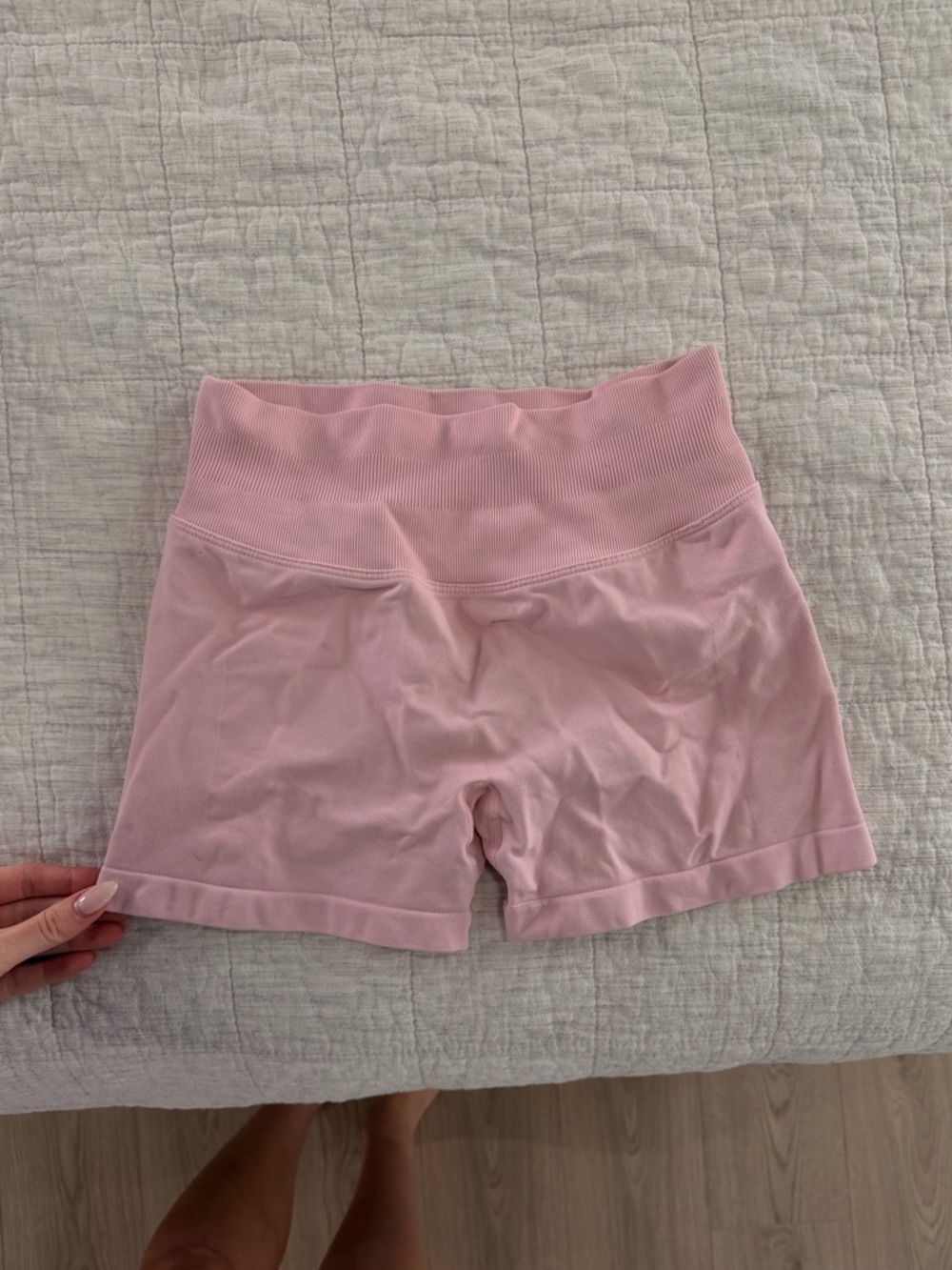 Baby Pink Seamless Active Shorts